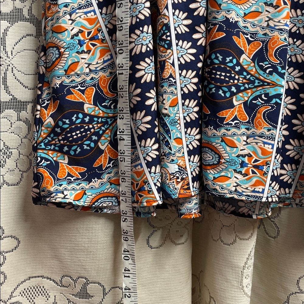 SHEIN Bohemian Blue and Orange Patterned Dress - Picture 6 of 6